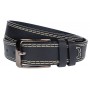 Curea barbati, eleganta, latime 3.7cm, Negru, piele eco - CK134N